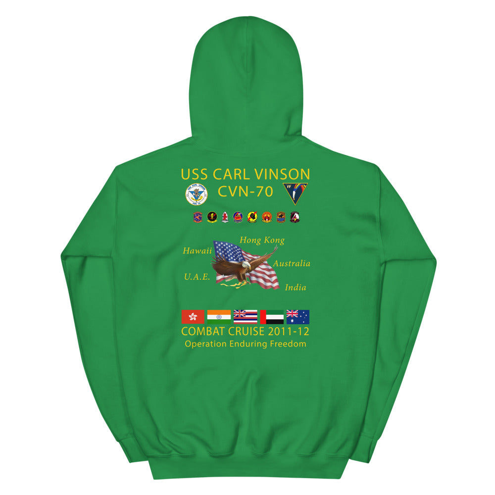 USS Carl Vinson (CVN-70) 2011-12 Cruise Hoodie