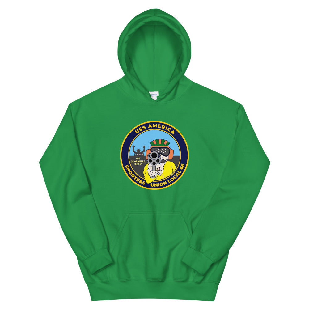 USS America (CV-66) Shooters Union Local 66 Hoodie