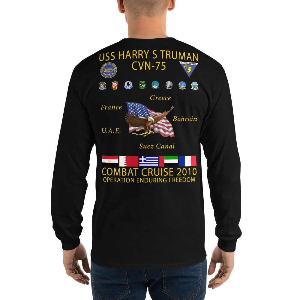 USS Harry S. Truman (CVN-75) 2010 Long Sleeve Cruise Shirt