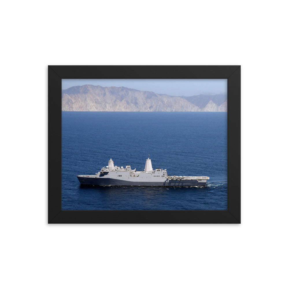 USS Somerset (LPD-25) Framed Ship Photo