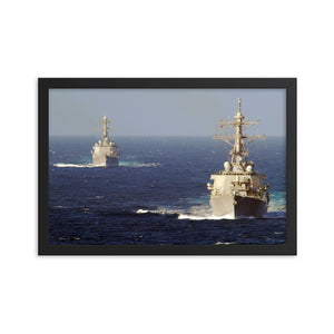 USS John Paul Jones (DDG-53) Framed Ship Photo