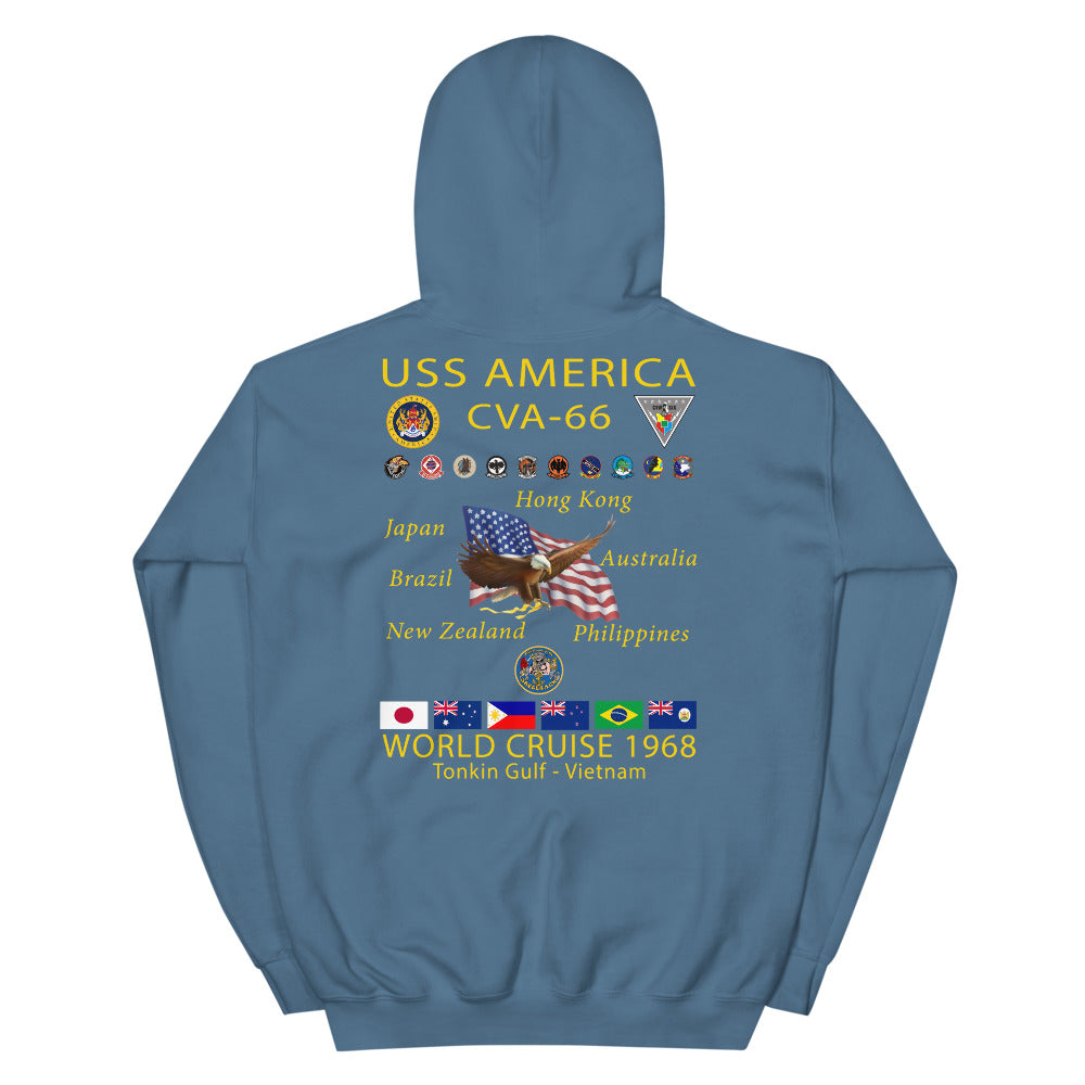USS America (CVA-66) 1968 Cruise Hoodie