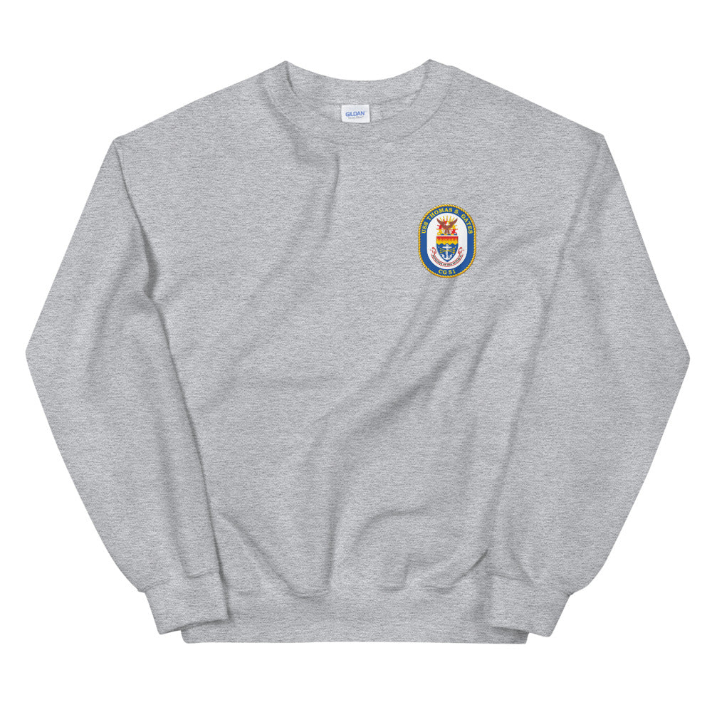 USS Thomas S. Gates (CG-51) Ship's Crest Sweatshirt