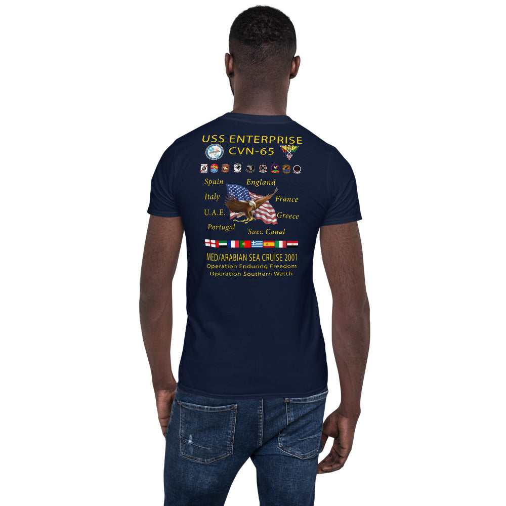 USS Enterprise (CVN-65) 2001 Cruise Shirt
