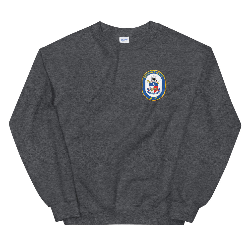 USS San Antonio (LPD-17) Ship's Crest Sweatshirt