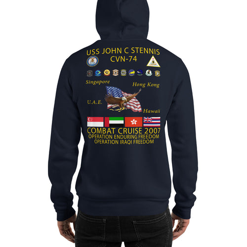 USS John C. Stennis (CVN-74) 2007 Cruise Hoodie