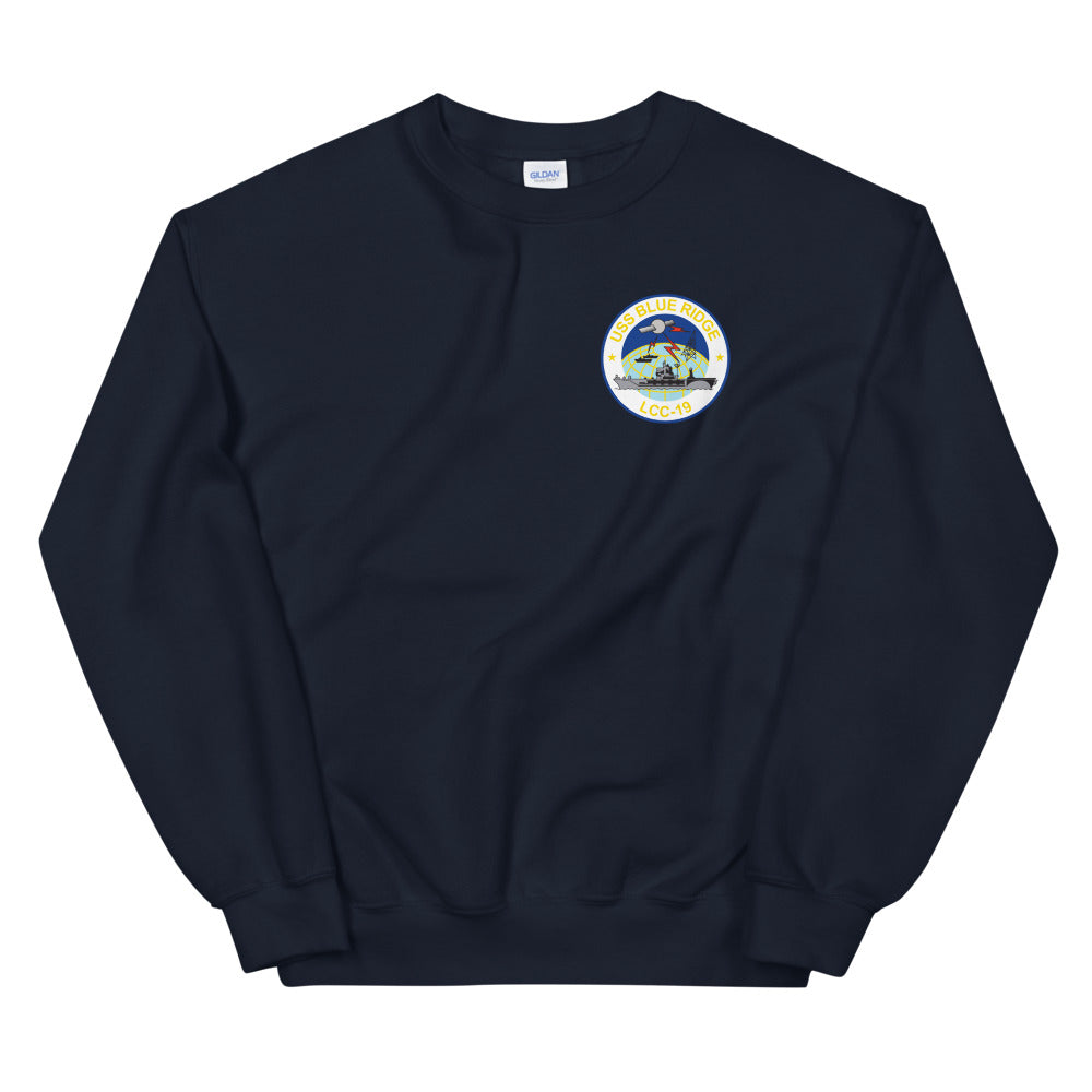 USS Blue Ridge (LCC-19) Ship's Crest Sweatshirt