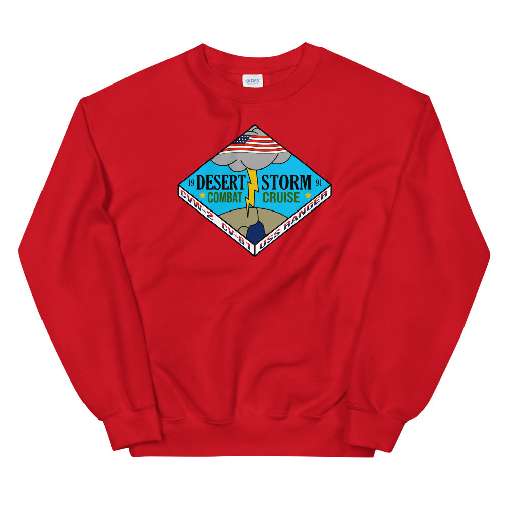 USS Ranger (CV-61) Desert Storm Combat Cruise Sweatshirt