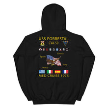 Load image into Gallery viewer, USS Forrestal (CVA-59) 1975 Cruise Hoodie