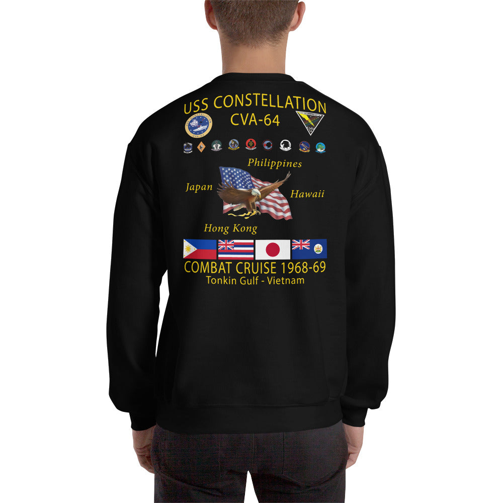 USS Constellation (CVA-64) 1968-69 Cruise Sweatshirt