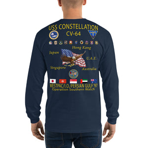 USS Constellation (CV-64) 1997 Long Sleeve Cruise Shirt