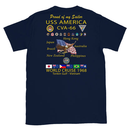 USS America (CVA-66) 1968 Cruise Shirt - FAMILY