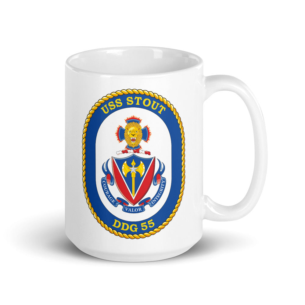 USS Stout (DDG-55) Ship's Crest Mug