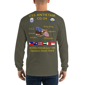 USS Antietam (CG-54) 1990 Long Sleeve Cruise Shirt