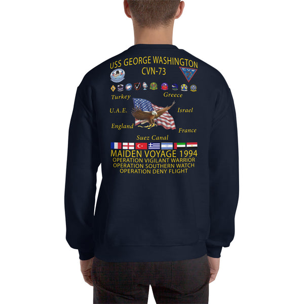 USS George Washington (CVN-73) 1994 Cruise Sweatshirt