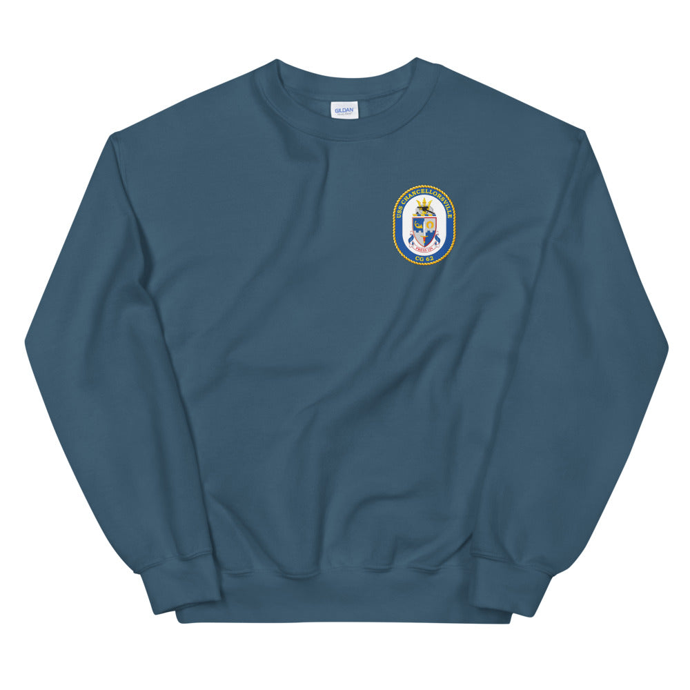 USS Chancellorsville (CG-62) Ship's Crest Sweatshirt
