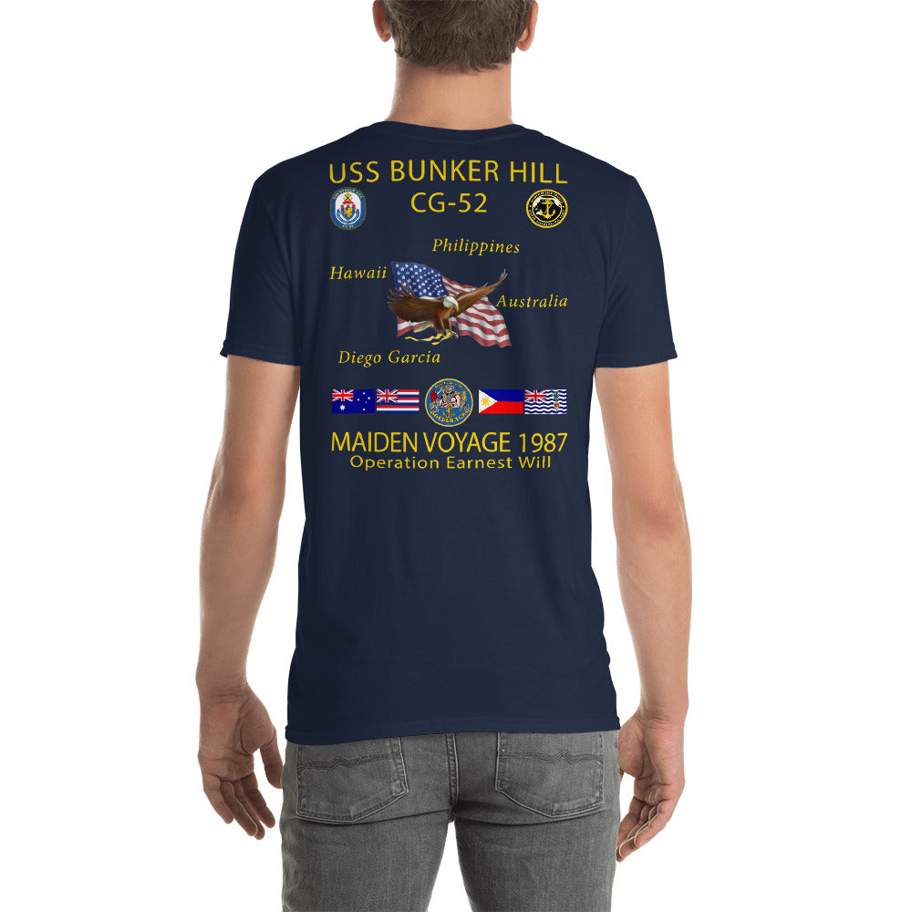 USS Bunker Hill (CG-52) 1987 Cruise Shirt