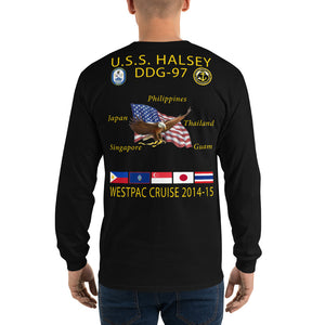 USS Halsey (DDG-97) 2014-15 Long Sleeve Cruise Shirt