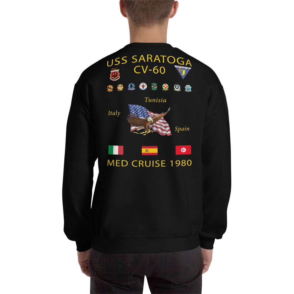 USS Saratoga (CV-60) 1980 Cruise Sweatshirt