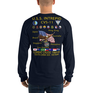 USS Intrepid (CVS-11) 1968-69 Long Sleeve Cruise Shirt