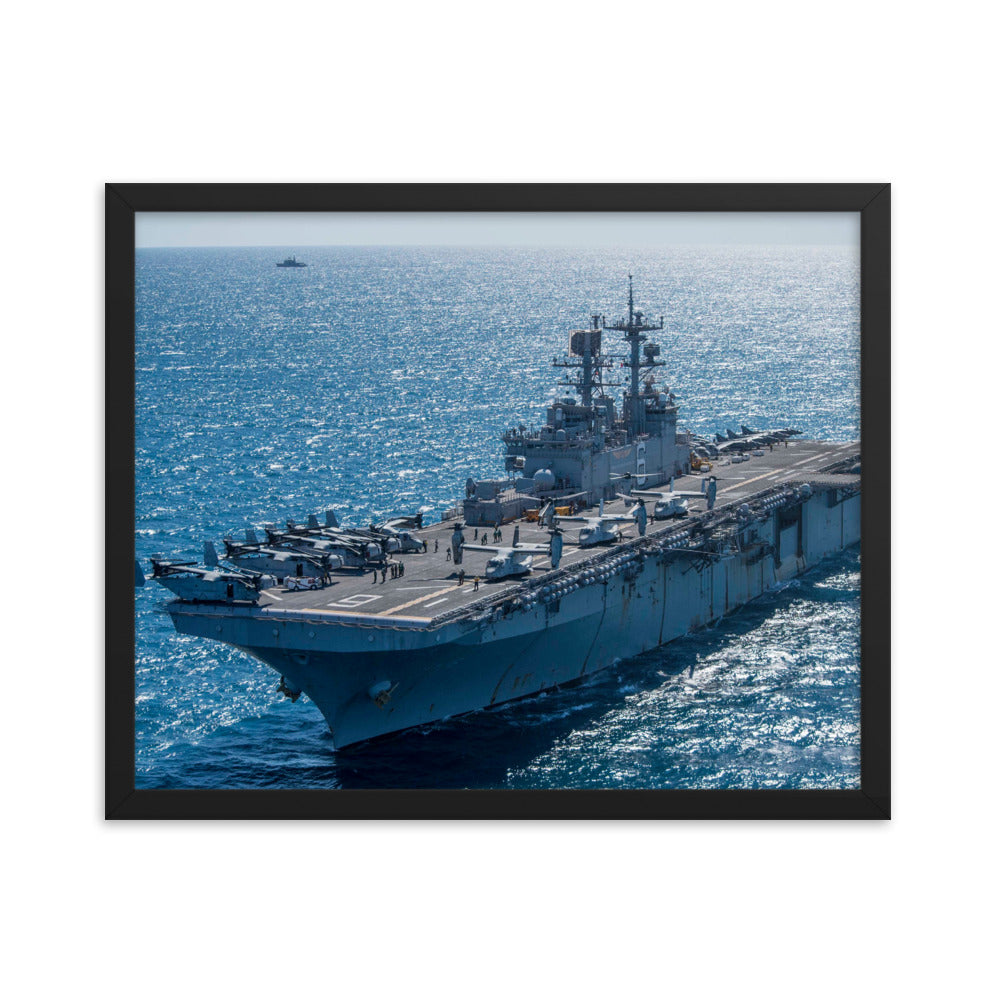 USS Bonhomme Richard (LHD-6) Framed Ship Photo
