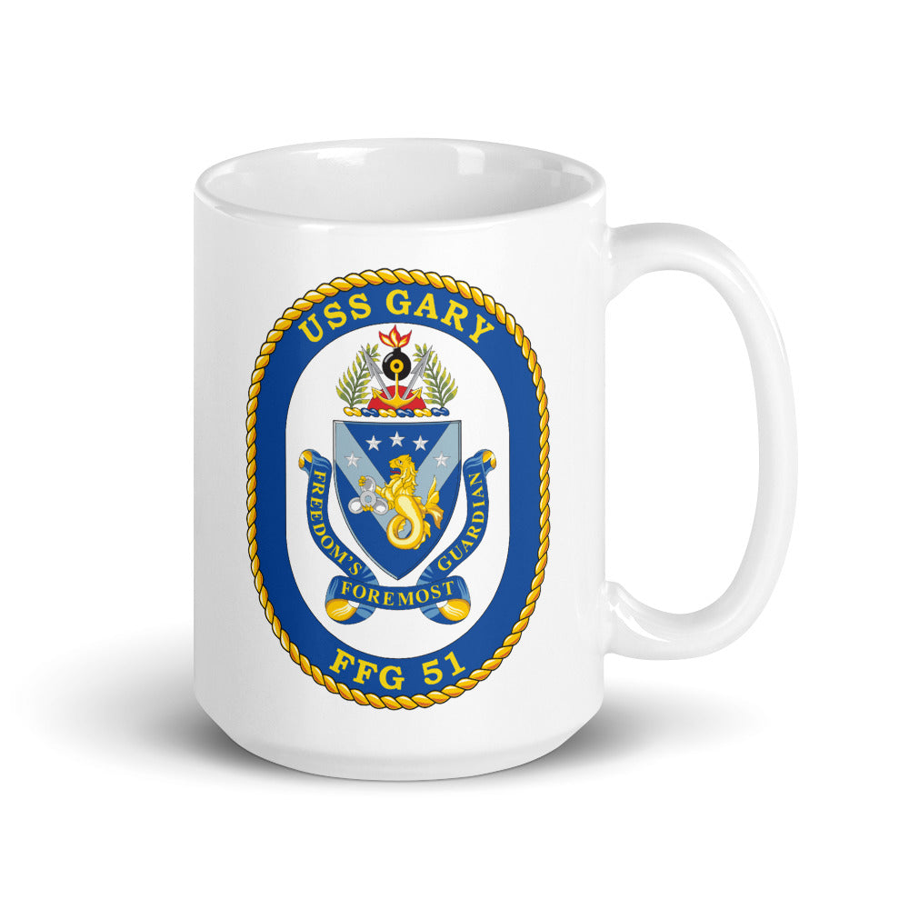 USS Gary (FFG-51) Ship's Crest Mug