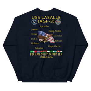 USS LASALLE (AGF-3) Custom Cruise Sweatshirt