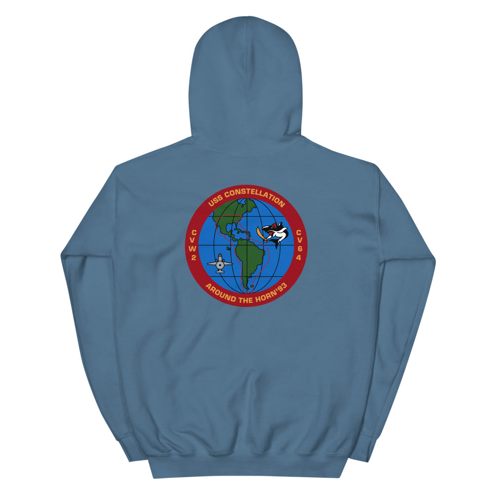 USS Constellation (CV-64) Around the Horn '93 Hoodie