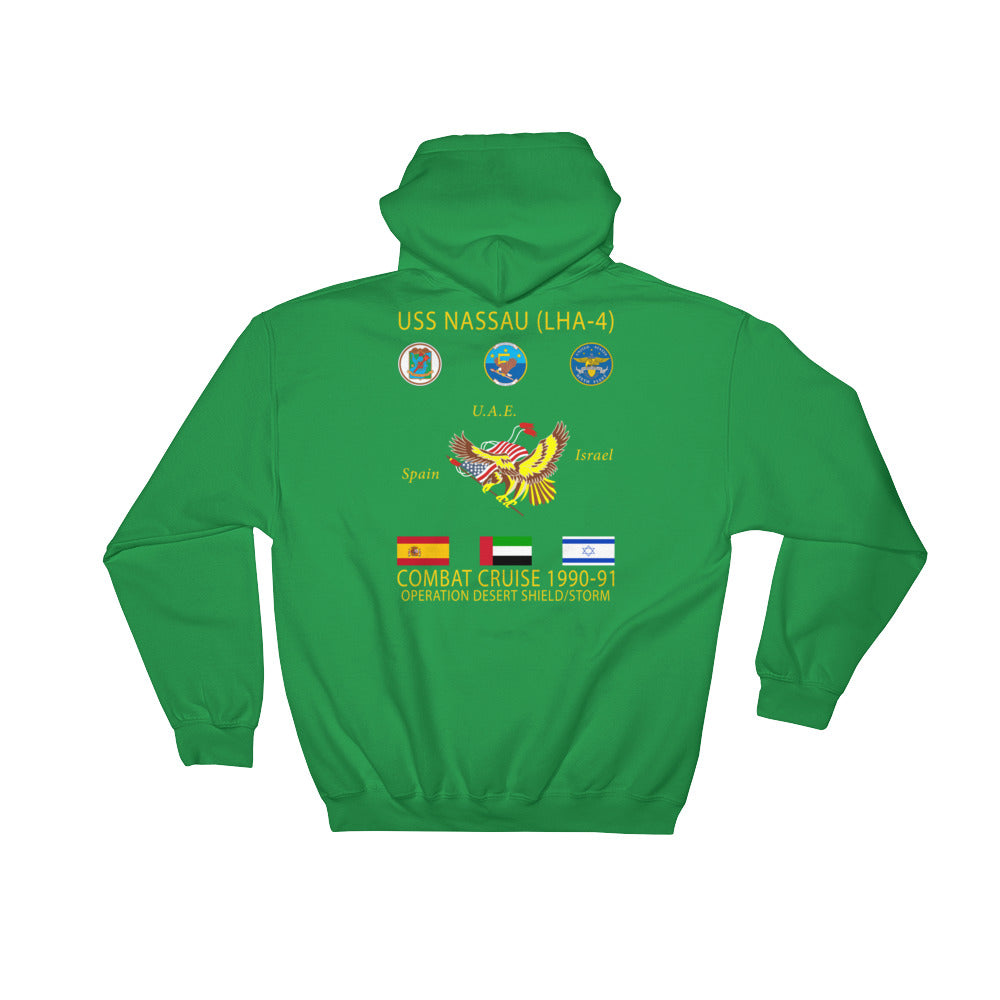 USS Nassau (LHA-4) 1990-91 Cruise Hoodie
