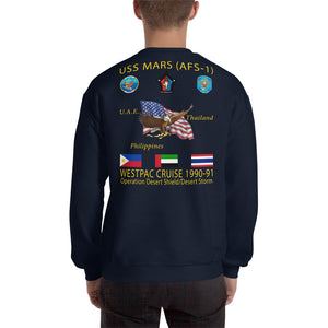 USS Mars (AFS-1) 1990-91 Cruise Sweatshirt