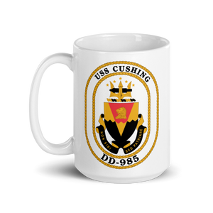 USS Cushing (DD-985) Ship's Crest Mug