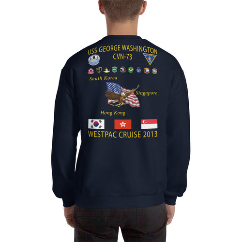 USS George Washington (CVN-73) 2013 Cruise Sweatshirt