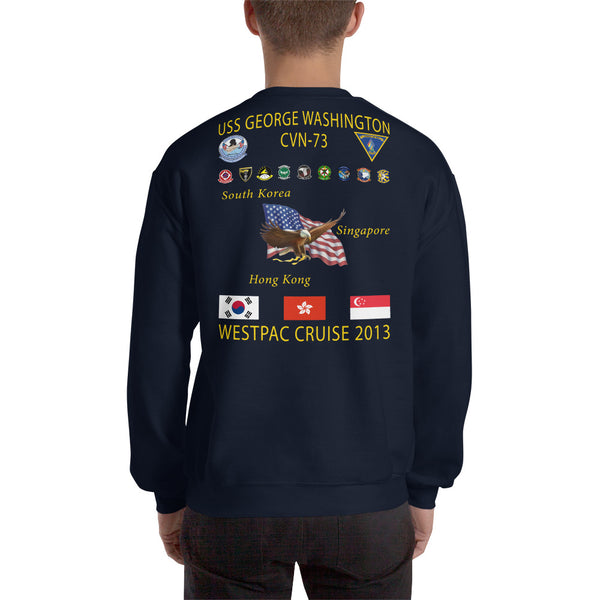 USS George Washington (CVN-73) 2013 Cruise Sweatshirt