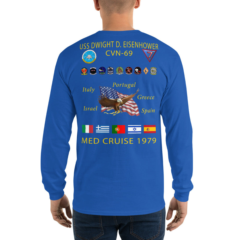 USS Dwight D. Eisenhower (CVN-69) 1979 Long Sleeve Cruise Shirt