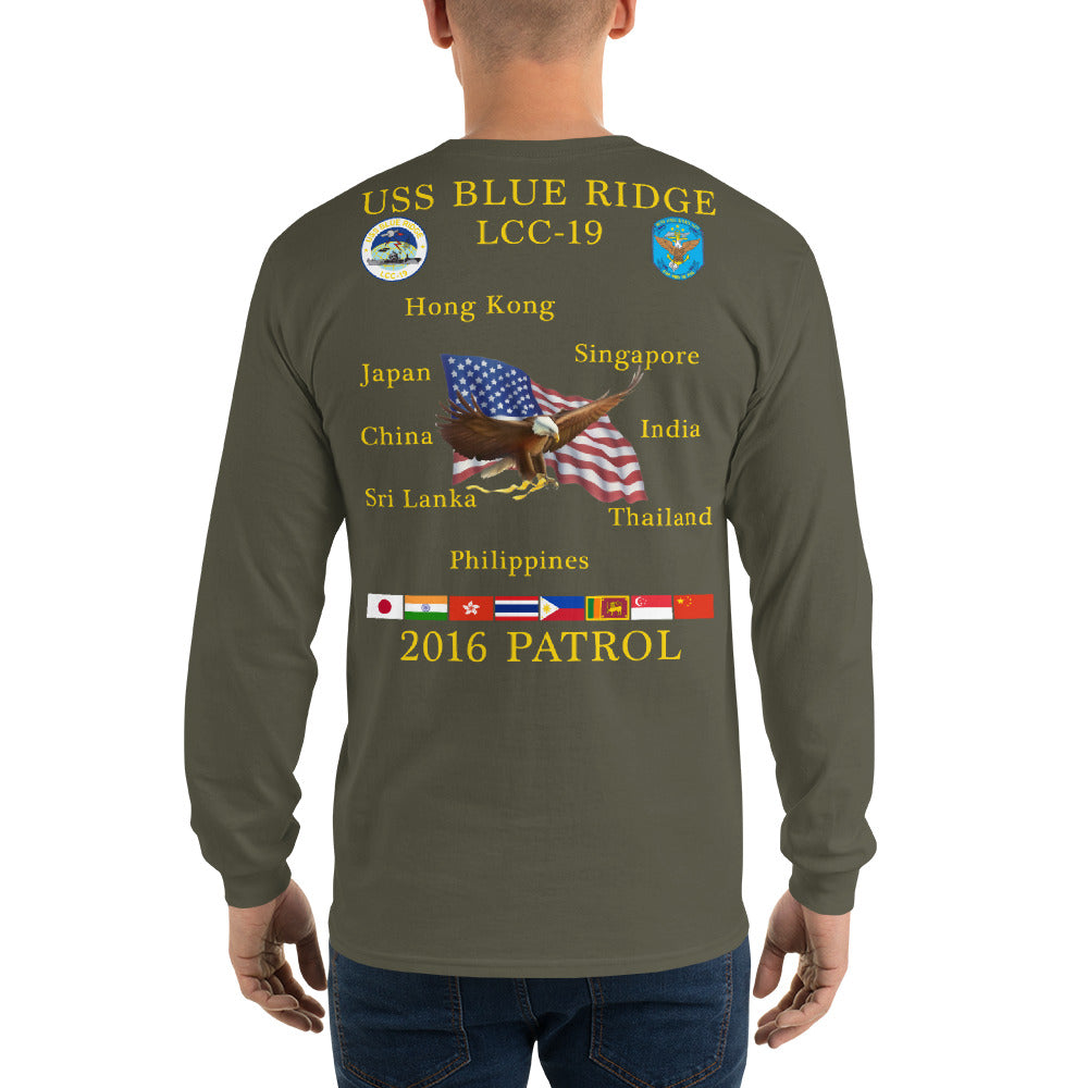 USS Blue Ridge (LCC-19) 2016 Long Sleeve Patrol Shirt