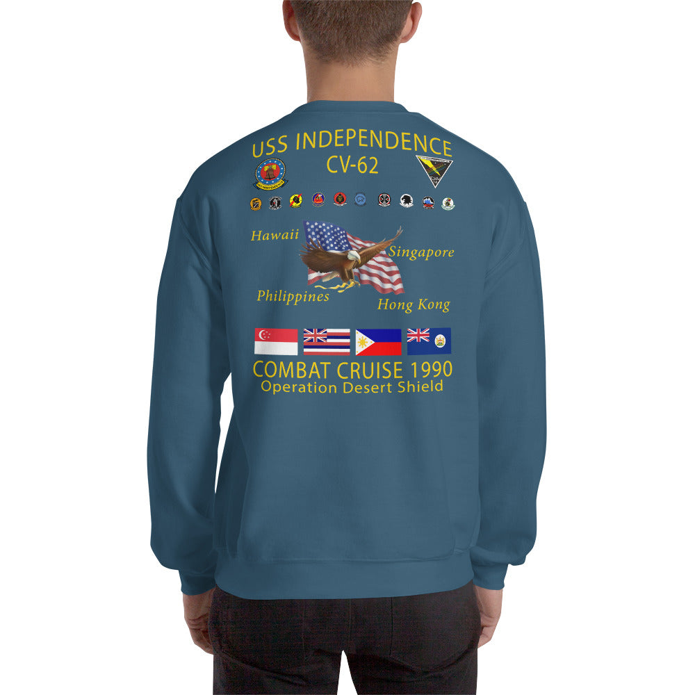USS Independence (CV-62) 1990 Cruise Sweatshirt