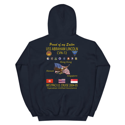 USS Abraham Lincoln (CVN-72) 2004-05 Cruise Hoodie - Family