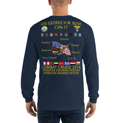 USS George H.W. Bush (CVN-77) 2014 Long Sleeve Cruise Shirt