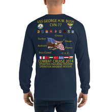 Load image into Gallery viewer, USS George HW Bush (CVN-77) 2014 Long Sleeve Cruise Shirt