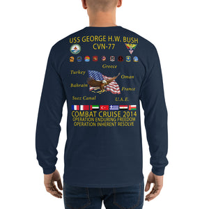 USS George HW Bush (CVN-77) 2014 Long Sleeve Cruise Shirt