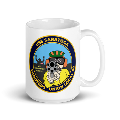 USS Saratoga (CV-60) Shooters Union Local 60 Mug