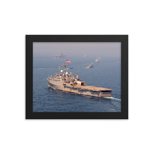 USS Denver (LPD-9) Framed Ship Photo