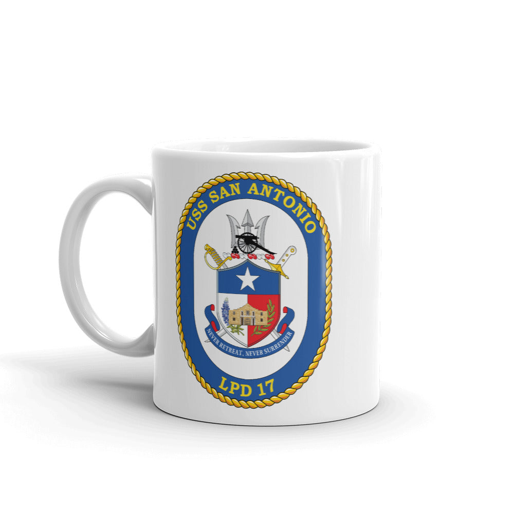 USS San Antonio (LPD-17) Ship's Crest Mug