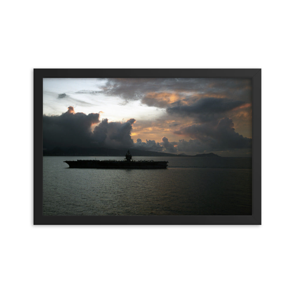 USS Enterprise (CVN-65) Framed Ship Photo