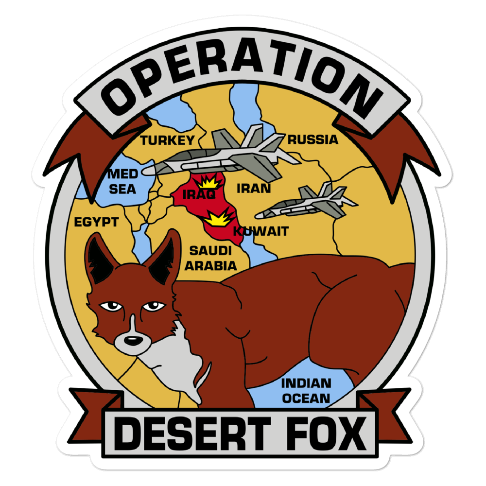 Operation Desert Fox Vinyl Sticker