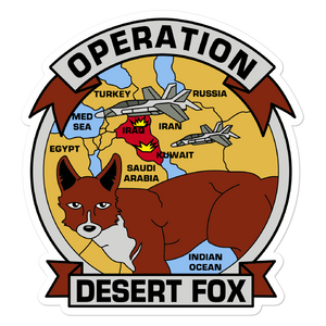Operation Desert Fox Vinyl Sticker