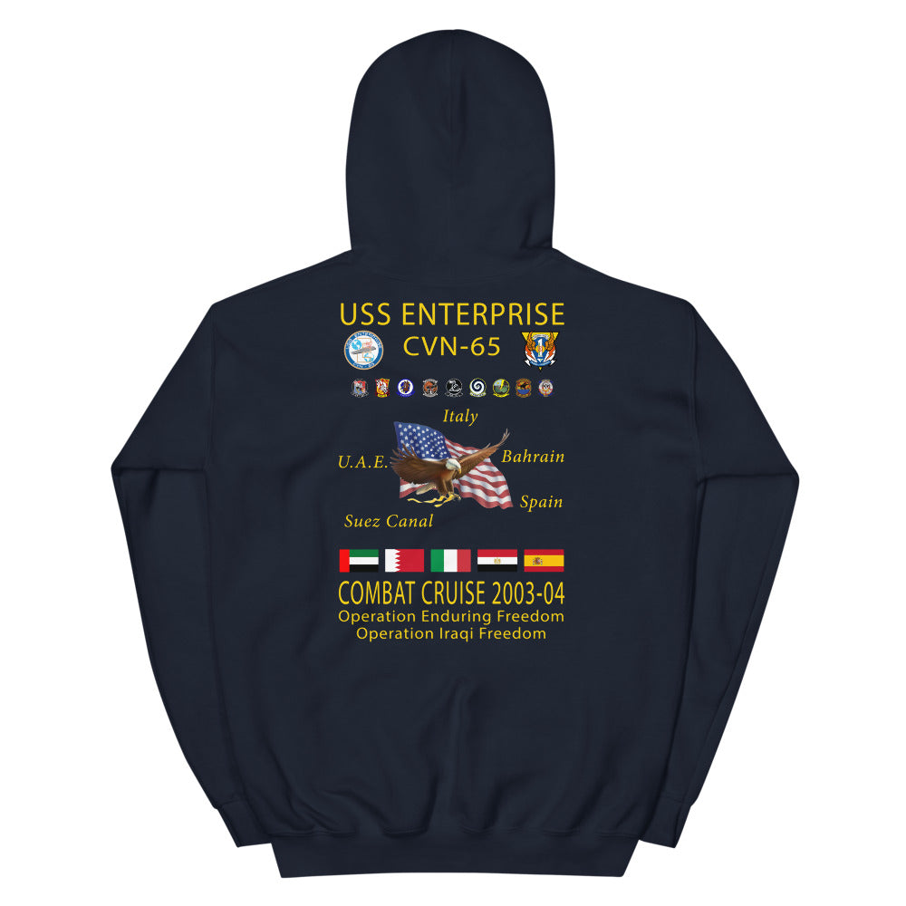 USS Enterprise (CVN-65) 2003-04 Cruise Hoodie