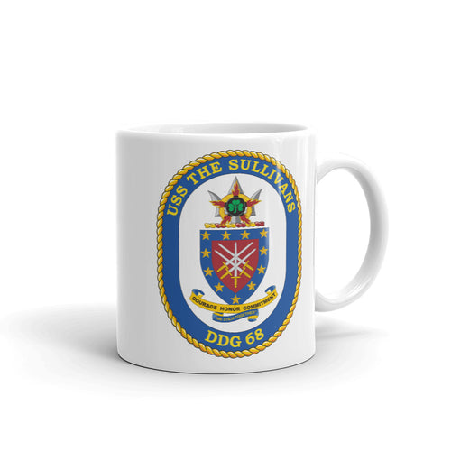 USS The Sullivans (DDG-68) Ship's Crest Mug