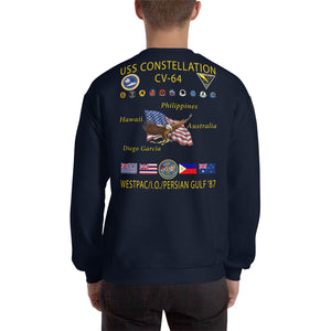 USS Constellation (CV-64) 1987 Cruise Sweatshirt