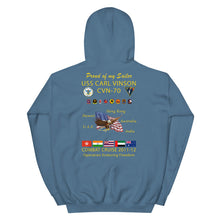 Load image into Gallery viewer, USS Carl Vinson (CVN-70) 2011-12 Cruise Hoodie - FAMILY